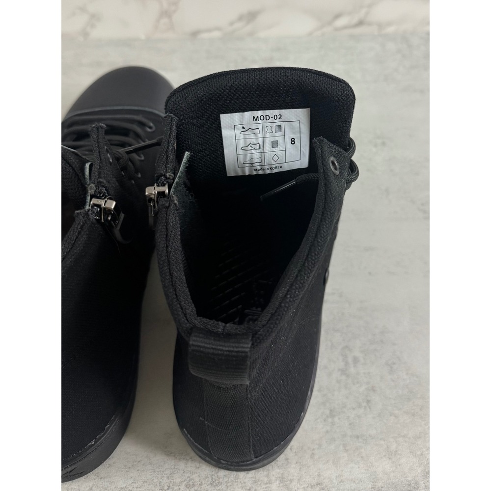 Woobies MOD-2 Black Tactical High Top Side Zip Shoes Mens Size 8 - Picture 6 of 7